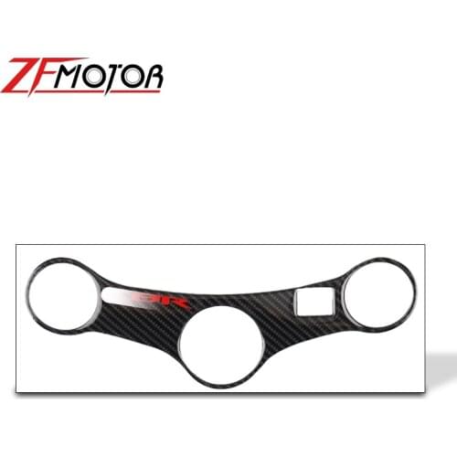 For HONDA CBR600 CBR 600 F4i 2001-2007 Motorcycle Carbon Fiber Decal Sticker Pad Triple Tree Top Clamp Upper Front Protector