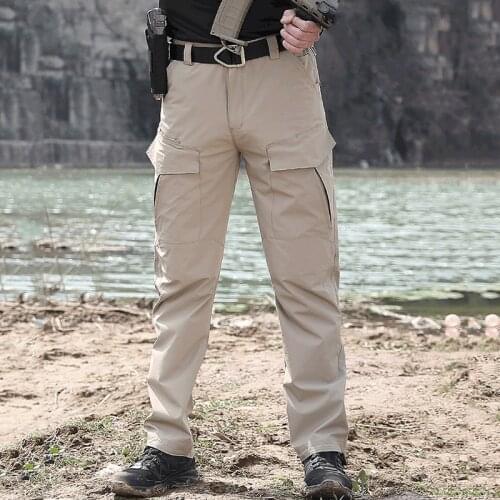 Stretch Hiking Pants Men Outdoor Quick Dry Trousers Lightweight Breathable Tactical Pants Training Sports Travel Casual Pants