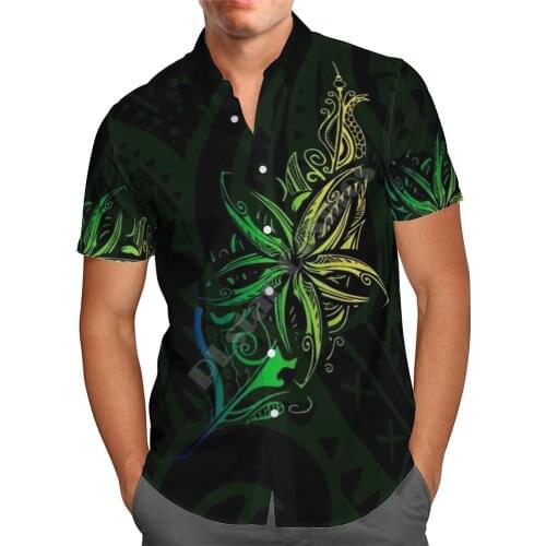 Hawaii Shirt Hawaiian beach summer Fashion Kosrae Polynesian Tattoos Printed 3d Mens Shirt Harajuku Tee hip hop shirts 03