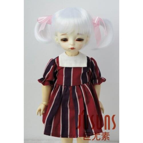 JD070 1/6 1/4 1/3 Lovely Double Pony Synthetic Mohair Wig For BJD Dolls 6-7inch 7-8inch 8-9inch Doll Wig Doll Accessories