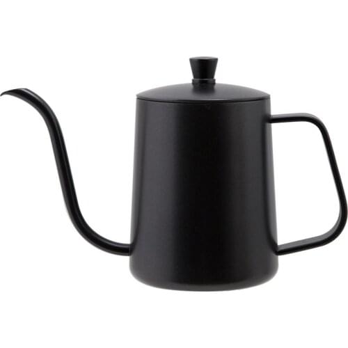 Coffee Pot Swan Neck Fine Mouth Tea Milk Kettle 304 Stainless Steel Coffee Utensils For Kitchen 300ml 600ml