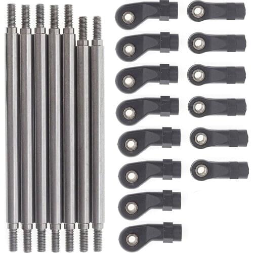 7xStainless Steel Link Kit Links Set Tie Rod for GEN8 1/10