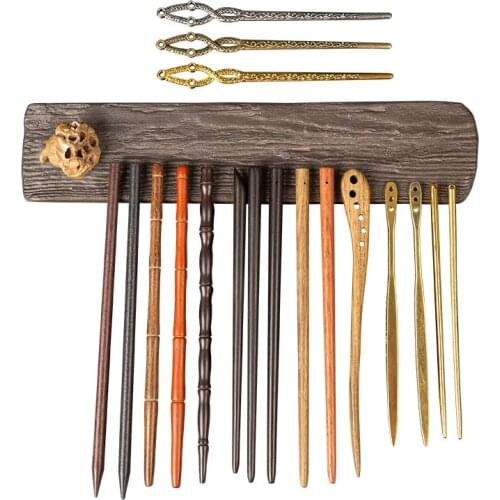 Fashion Vintage Hair Stick Pick for Women Chinese Style Wooden Sandalwood Hairpins Wedding Clip Chopsticks Jewelry Accessories