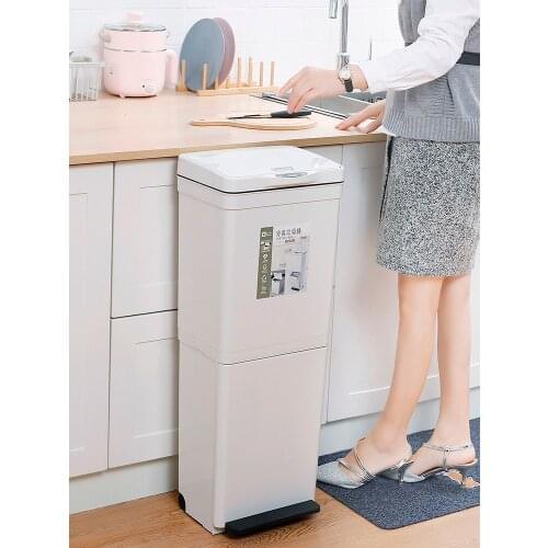 Sticker Toilet Kitchen Trash Can Bag Dispenser Dust Bin Bathroom Waste Bin Trash Can Garbage Bag Basura Cocina Trashcan BW50LJ