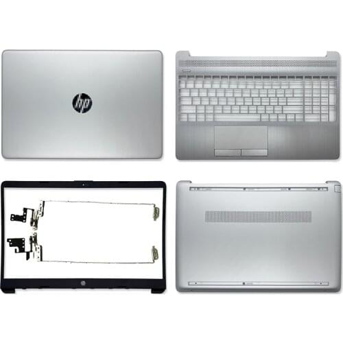 NEW Laptop LCD Back Cover/Front Bezel/Palmrest/Bottom Case/Hinges Top For HP 15-DW 15S-DU 15S-DY Series L52012-001 Black Silver