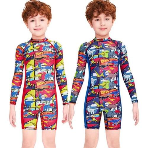 2021 New Child One-piece Diving Suit Surfing Wetsuit Kids Boys Chilren Thermal Swimsuit Wetsuits for Diving Swimming Surfing