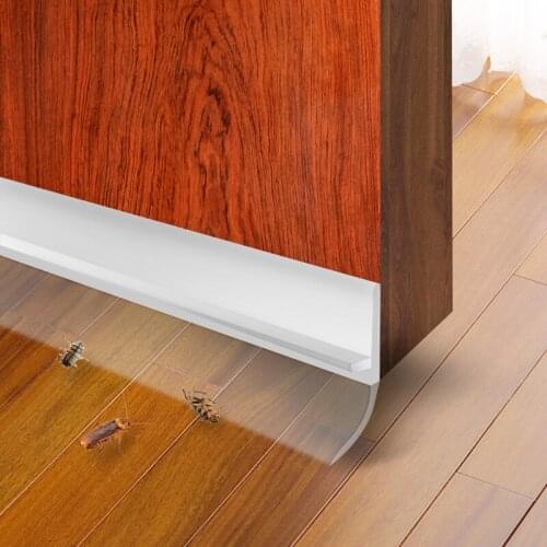Self-Adhesive Silicone Strip Sound Insulation Strip Door Window Seal Door Bottom Windproof Rubber Transparent Dust-Proof Tapes
