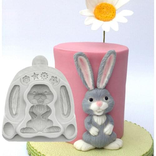 Easter Bunny & Eggs Silicone Mold Fondant Mould Cake Decorating Tools Chocolate Gumpaste Molds, Sugarcraft, Kitchen Gadget