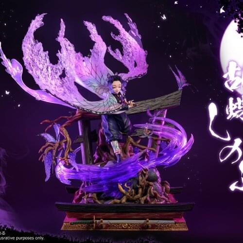 Presale Demon Slayer [Double-Headed Sculpture Replacement Hand] PC Branded Nine Pillar Butterfly Ninja GK Limited Statue Figure