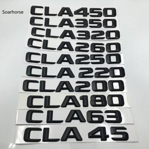 Soarhorse For Mercedes-Benz CLA Class AMG CLA45 CLA63 CLA180 CLA200 CLA220 CLA250 CLA35 Emblems Badge Lettering
