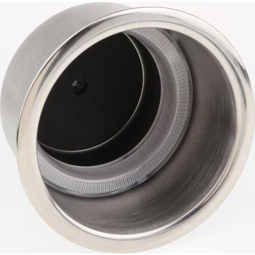 LED Stainless Steel Cup Drink Holder with Drain for Car Boat RV Camper Table