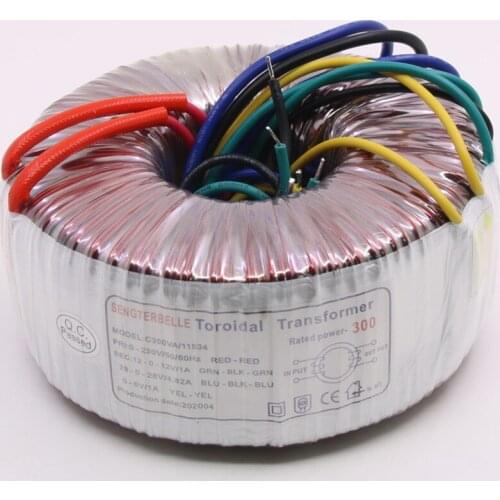 300W (300VA)Pure Copper hi-end Toroidal Transformer For Audio Amplifier Power Supply