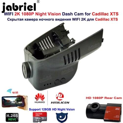2K Wifi Dash Cam 24H Parking Monitoring Hisilicon Car DVR Cameras for Cadillac XTS 2013 2014 2015 2016 2017 2018 2019 2020 2021