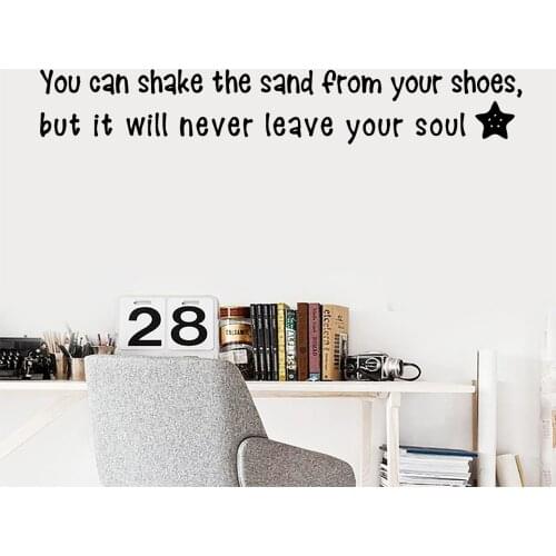 Beauty Quote Vinyl Kitchen Wall Stickers Wallpaper Home Decor Children House Wall Art Decal