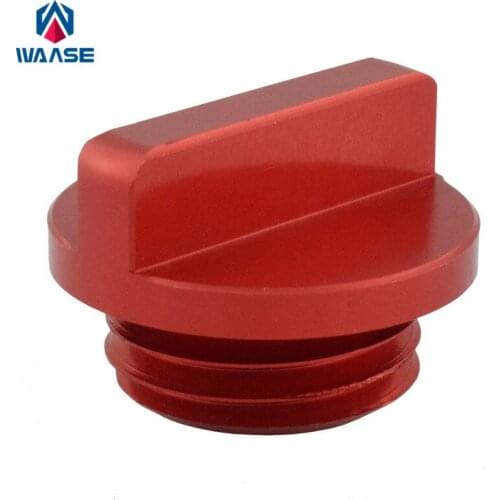 Waase Motorcycle Engine Oil Filter Cup Plug Cover Screw For Yamaha YZF R1 R1M R3 R6 R25 MT07 MT-07 MT03 MT25 FZ1 FZ6 FZ8 FZ6R