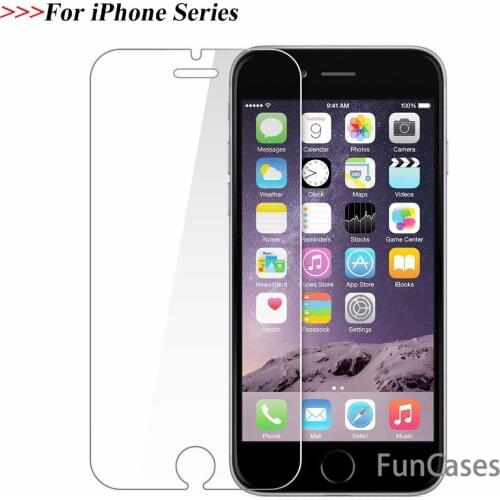 9H Tempered Glass for iPhone XR XS MAX XR 6 7 8 X SE 6S 5S 5 4S Screen Protector Film for iPhone 7 Protective Glass Protection