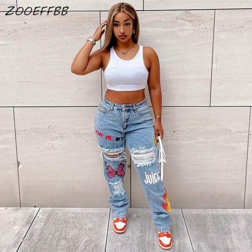 ZOOEFFBB Women Jeans
