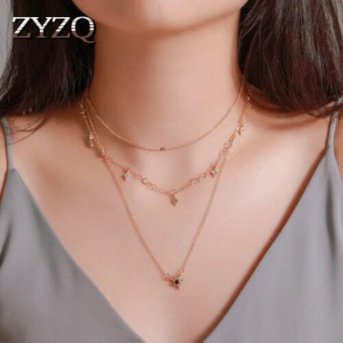 ZYZQ Vintage Enthic Women Necklace Minimalist Prefer Accessories Cool Summer Necklace Birthday Gift For Girlfriend Hot Selling