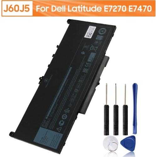 100% New Original Replacement Laptop Battery J60J5 For Dell Latitude E7270 E7470 R1V85 MC34Y 0MC34Y 451-BBSX With Free Tools