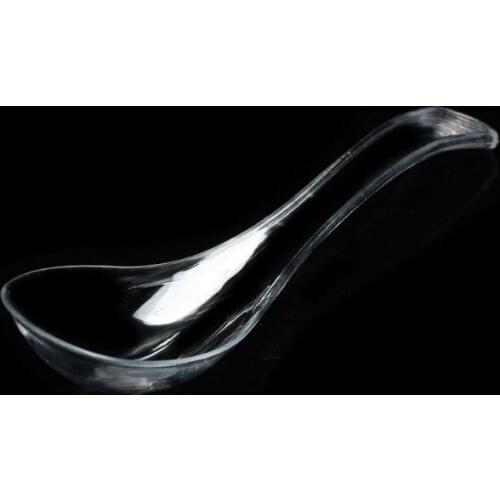 2000pcs Disposable Soup Spoon Porridge Ramen Spoon Plastic Tableware Birthday Baby Shower Party Supplies SN1643