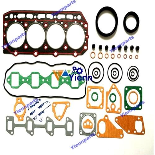 4TN82 Overhaul Rebuild Kit For Yanmar Engine Liner Piston Ring Bearing Full Gasket Set