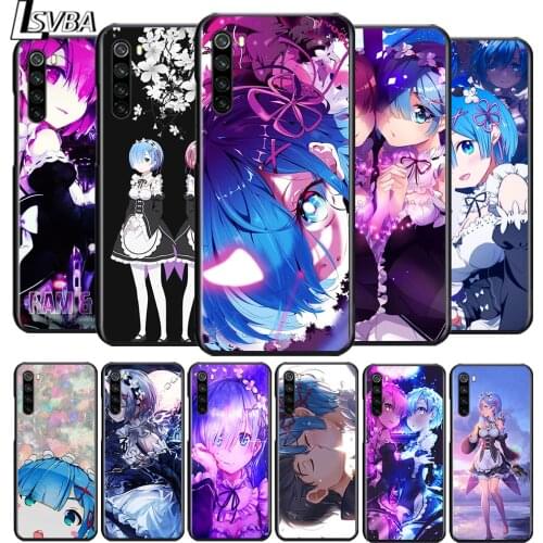 Anime RE ZERO Ram Rem for OPPO Reno 2 Z 2Z 2F 3 4 4Z 4F 4SE 5 Pro 4G 5G ACE 10X ZOOM F7 A5 A9 2020 Soft Black Phone Case