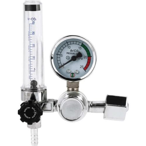 0-25MPa Argon Flow Meter Pressure Regulator Gauge For Weld Mig Tig Welding G5/8 Air Pressure Regulator