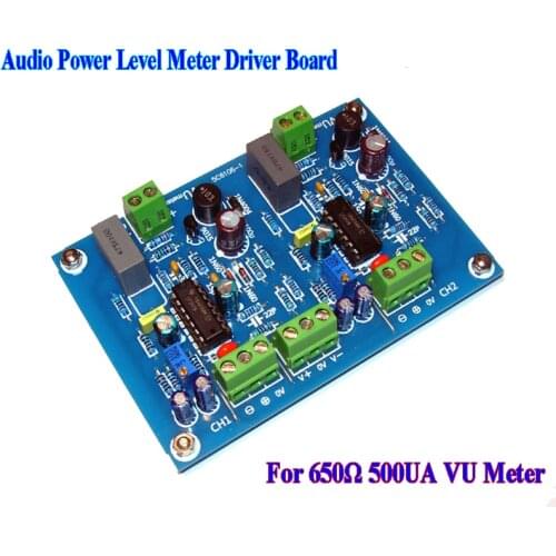Audio Power Meter Level Meter Driver Board Drive Module For 650Ω 500UA VU Meter ±15V DC