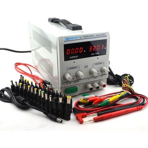 Multi-function protection LW-3010KDS 30V 10A 220v 0.01V/0.01A LED Digital Adjustable Switch DC Power Supply mA Display 4 Digits