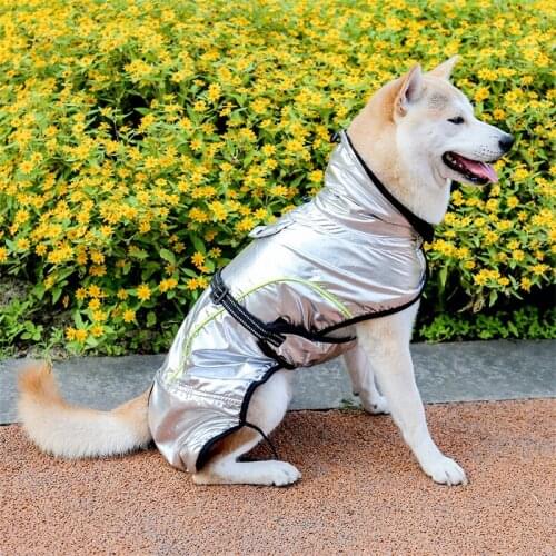 Fashion 9 Size Luxury Winter Dog Clothes For Large Dog Coats Silver Warm Thicken Small Dog Jacket Puppy Apparel Pet Dog Clothing