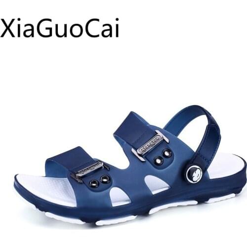 High Quality Mens Slippers Beach Anti-skid Two-Wear Men Summer Slippers Newest Mens Leisure Slippers