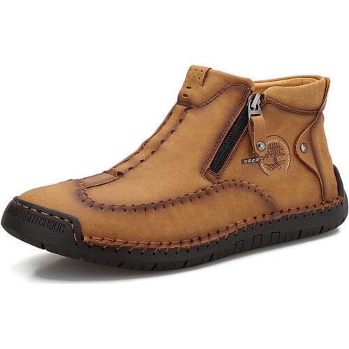 Men Casual Martin Boots Shoes Autumn 2021