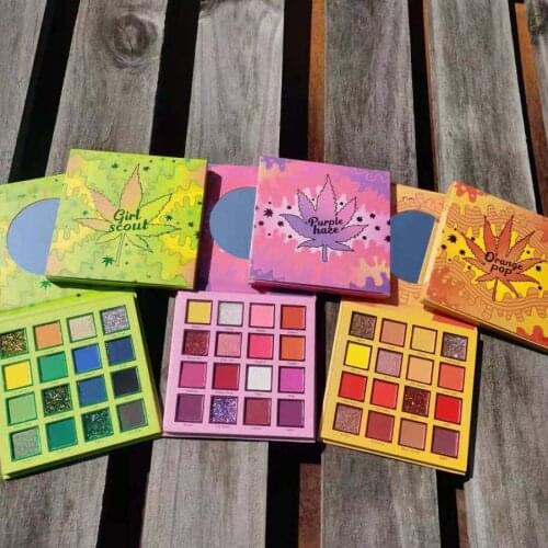 Newest Brighten Eyeshadow Palette Makeup 16 Colors Matte & Shimmer Pressed Powder Pigment For Eyes 3Pcs/Lot Drop Shipping