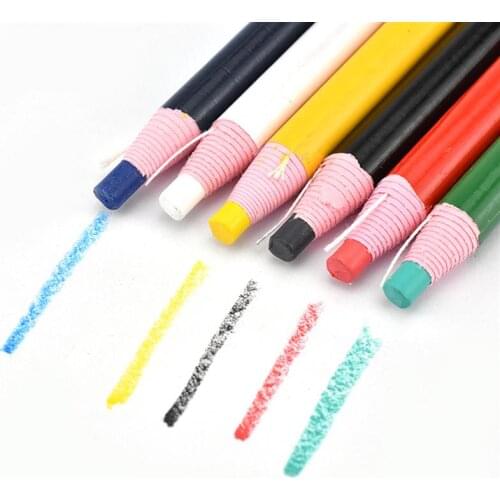 12PCS Peel-off Wax Pen Easy to Remove Marker for Ceramic Glass Cloth Metal Wood Leather (Red)