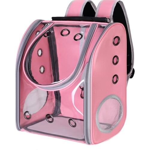 Pet Cat Carrier Backpack Bag Outdoor Fashion Transparent Breathable Transport Breathable Travel Space Capsule Carry Bag