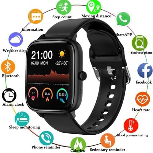 2021 Smart Watch Men Women Full Touch Blood Pressure Monitor Waterproof Sport Smartwatch Bluetooth Call For Android IOS Clock