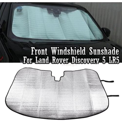Wooeight 1Pc Aluminum Foil Car Front Window Sunshade Windshield Cover Fit For Land Rover Discovery 5 LR5 2017 2018 2019 2020