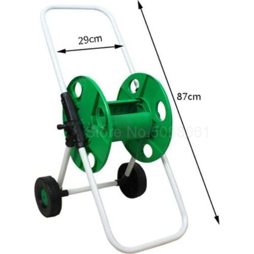 Car wash hose storage car Water gun storage rack Winder tube water tube rack Winding reel Garden pouring