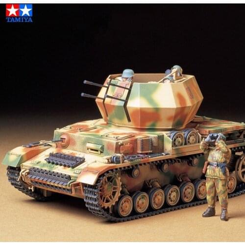 Tamiya 35233 1/35 Scale German Flakpanzer IV Wirbelwind Assembly Tank Model Building Kits For Adults Hobby Plastic Toys DIY