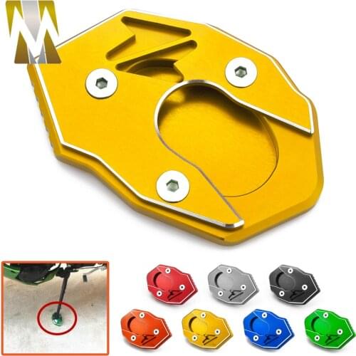 Kickstand Foot Side Stand Extension Enlarger Pad Plate For Kawasaki Z800 Z900 Z1000\SX ZX6R ER6N ZX-10R ER6F NINJA650R