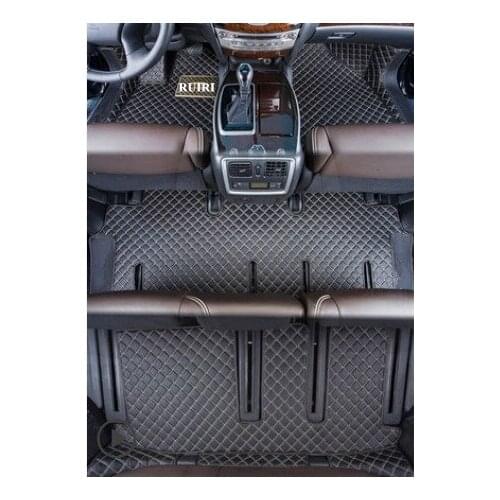 Hugh quality! Full set car floor mats for Infiniti QX60 7 seats 2018-2013 waterproof rugs carpets for QX60 2016,Free shipping