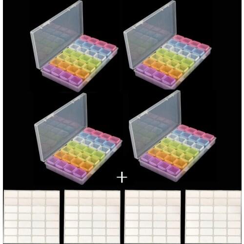 12/28/56 Lattices Diamond Embroidery Accessories diamond painting Boxes Cross Stitch Cases Storage Organizer