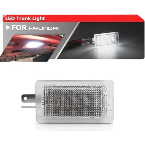 1x White Led Trunk Cargo Area Lamps Luggage Compartment Light For Hyundai Sonata Elantra Accent I10 I20 I30 I40 Genesis Veloster