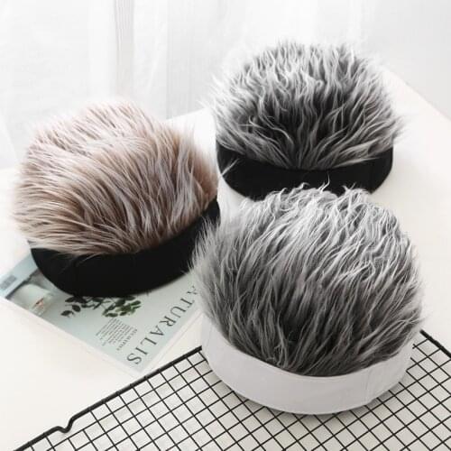 2020 Camouflage Hat Wigs Beanie Cap Toupee Women Men Sports Outdoor Rock Punk Street Wig Fake Hair Hat Skullies & Beanies