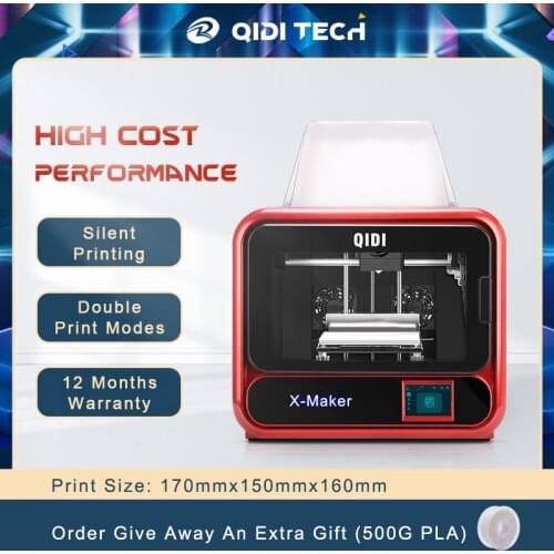 QIDI TECH X-maker 3D Printer ,3D Printing Kit, Touch Screen 3D Printing Machine with Platform Heating