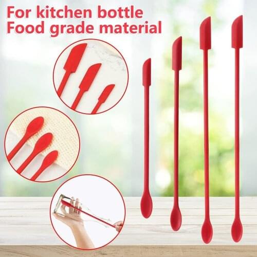 4Pcs/Set Flexible Silicone Scraper Reusable Beauty Kitchen Safe Spatula Makeup Brushes Face Mask- Brush Beauty Tools