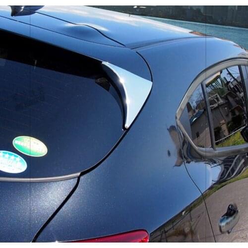 ACCESSORIES FIT FOR MAZDA 3 AXELA Hatchback 2014 2015 2016 HATCH CHROME REAR WINDOW SPOILER COVER PILLAR POST ACCENT TRIM