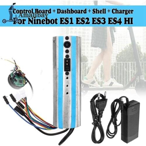 Activated Electric Scooter Bluetooth Dashboard Control Board Motherboard Controller & Charger for Ninebot Es1 Es2 Es3 Es4