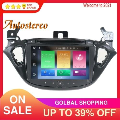 Car DVD Player Android 10.0 4+64GB PX5/PX6 GPS Navigation For Opel CORSA 2010+ Auto Radio Stereo Head Unit Multimedia Player DSP
