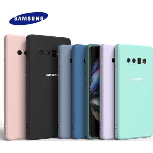 Samsung Galaxy S10 S10Plus S10E Liquid Silicone Case TPU Silky Soft-Touch Finish Back Protective Phone Shell For S 10E 10